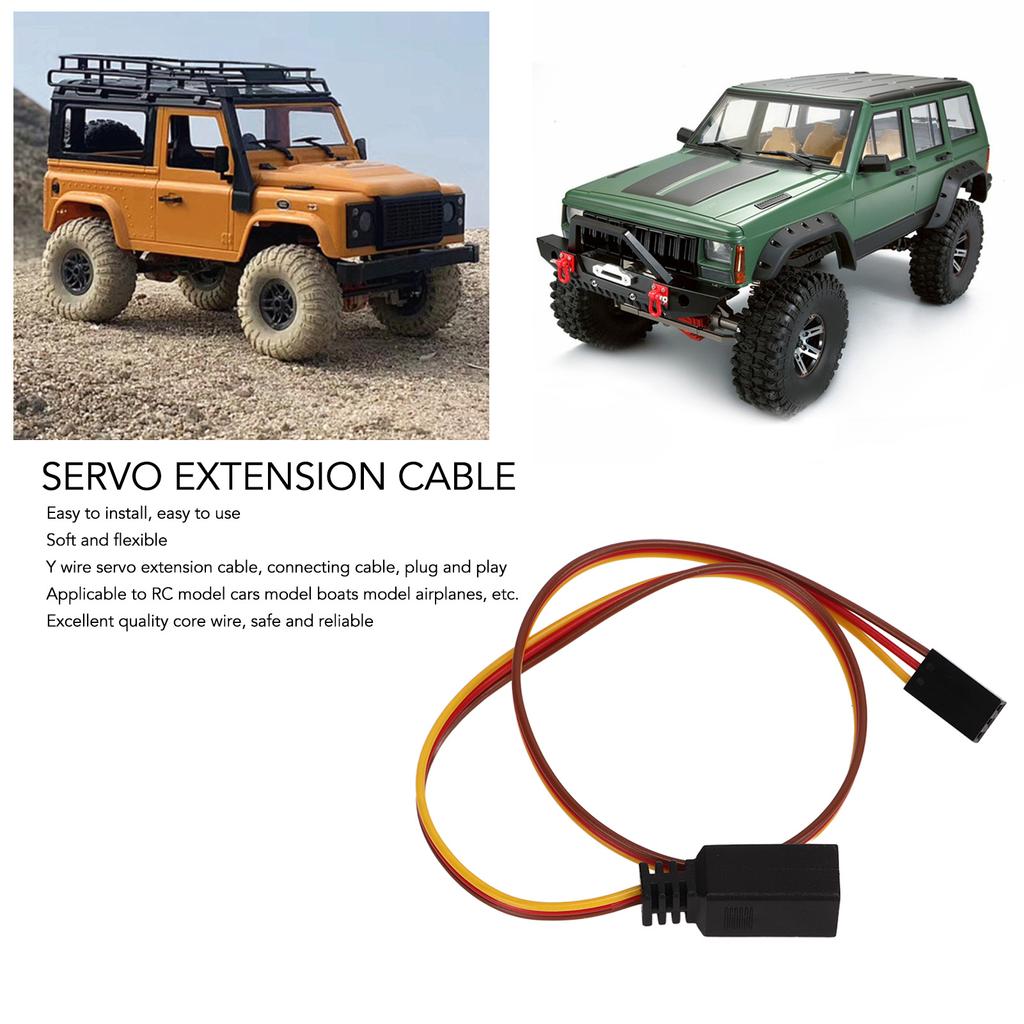 Servo Extension Cable Soft Flexible Y Wire Servo Extension Cable Cord for RC Model Cars Boats Airplanes