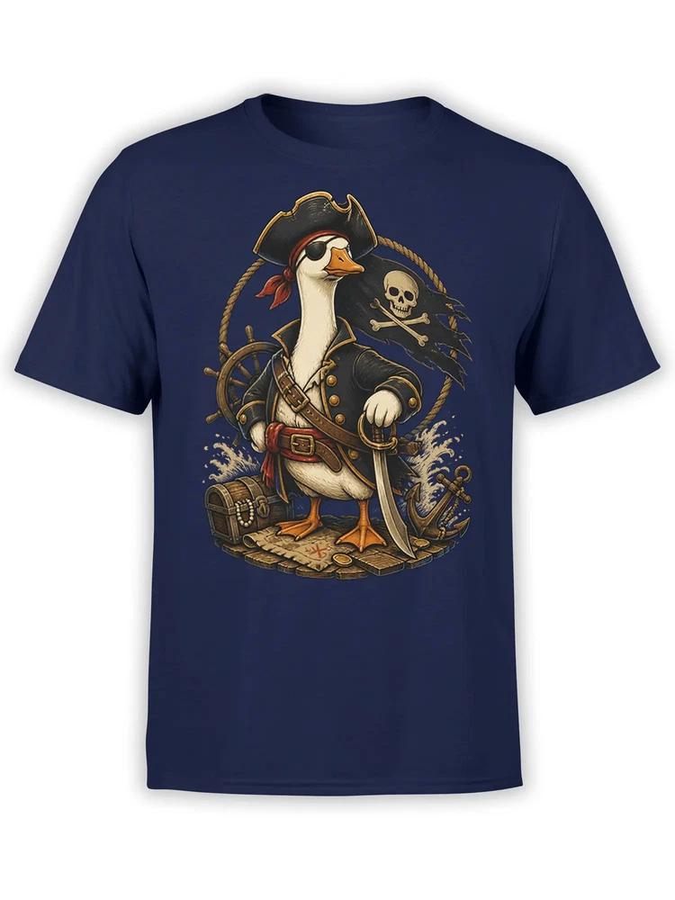 Captain Honk Pirate Goose Tshirt Unisex S