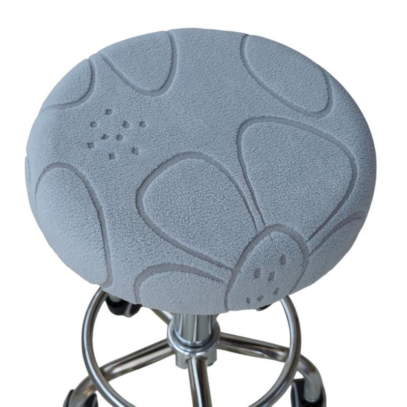 Stretch Round Chair Cover Elastic Thickened Bar Stool Slipcover 1Pcs Washable Anti-scratch for Cafe Office Kitchen Use