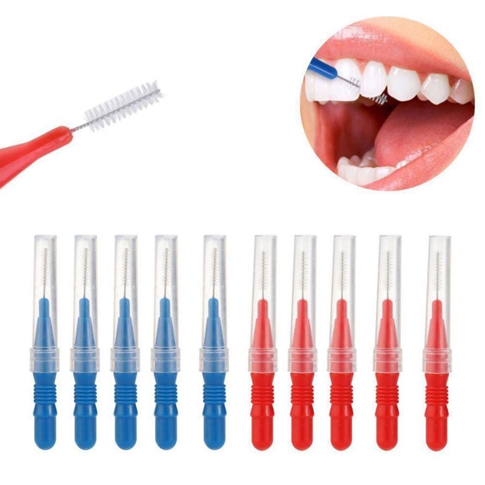20pcs/set Portable Plastic Interdental Brush Oral Hygiene Teeth Clean Tooth Floss Toothpick Oral Care