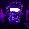 Anime Gojo Satoru akrylová figurka LED světelný senzor Pro děti Dekorace do ložnice Noční světlo Dárek k narozeninám Jujutsu Kaisen Model