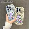 Phone Case: 2D Flat Design Suitable for iPhone 18 17 16 15 14 13 Pro Protective Case, Couple Style, Trendy 2D Anime, Christmas and Halloween Gift