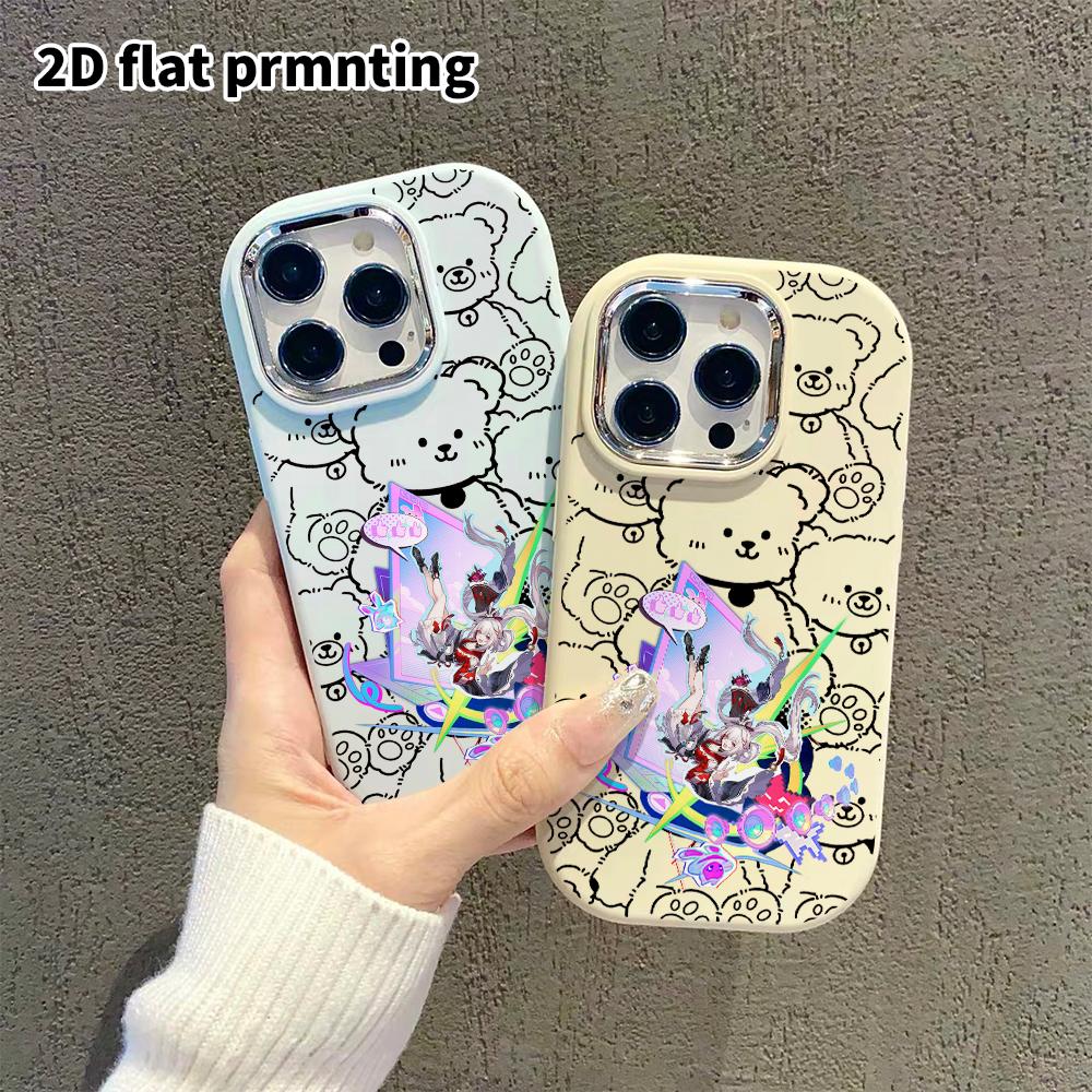 Phone Case: 2D Flat Design Suitable for iPhone 18 17 16 15 14 13 Pro Protective Case, Couple Style, Trendy 2D Anime, Christmas and Halloween Gift