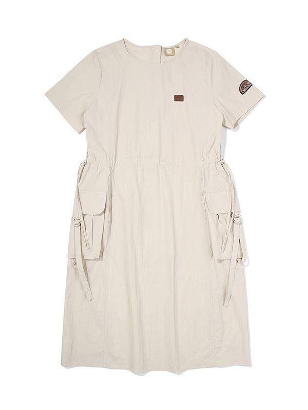 Bbc Earth W Out Pocket Dress_Cream