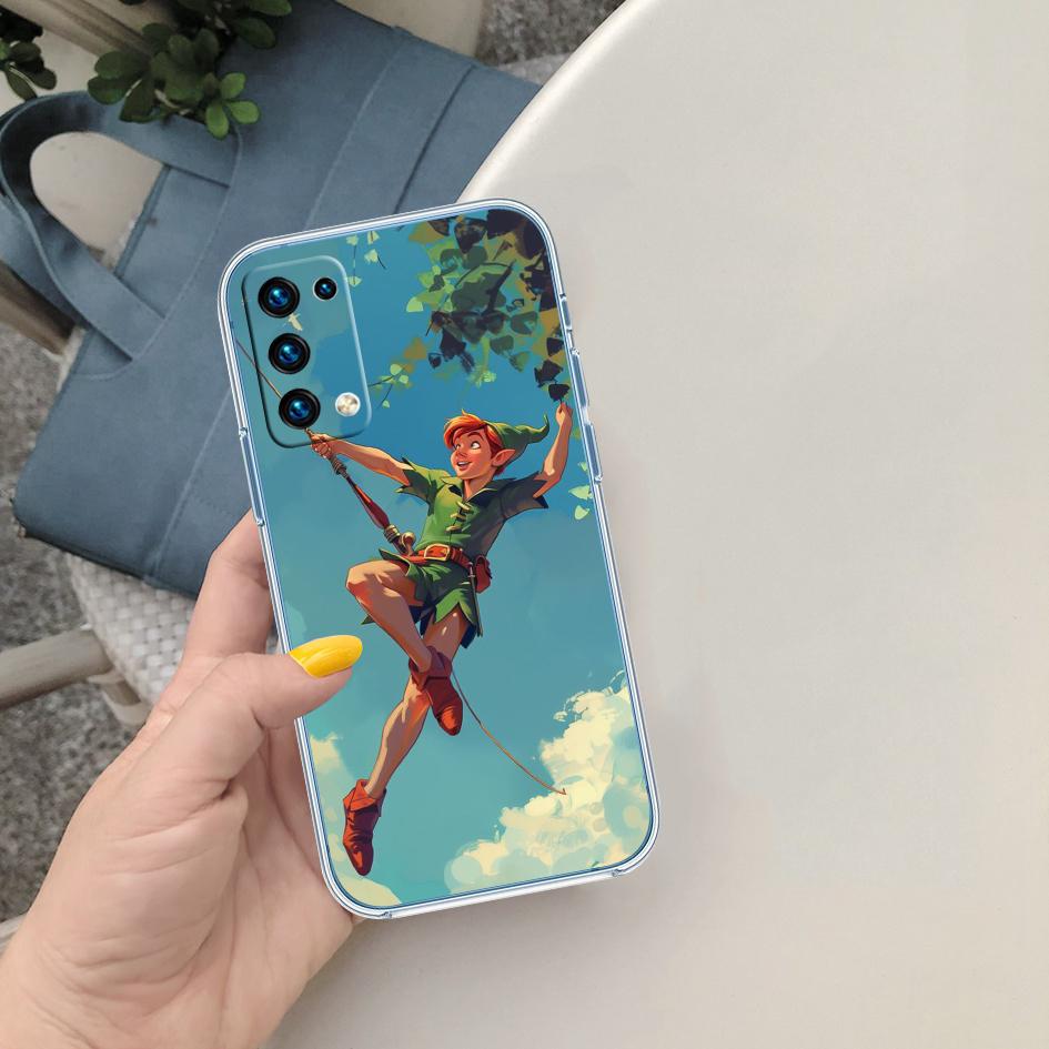 

CJ85 Peter Pan Soft Shell Transparent Phone Case for Motorola Moto G7 G8 G9 G84 G85 G73 G24 G15 Z2 Play Power Plus Motorola Moto G8 Play