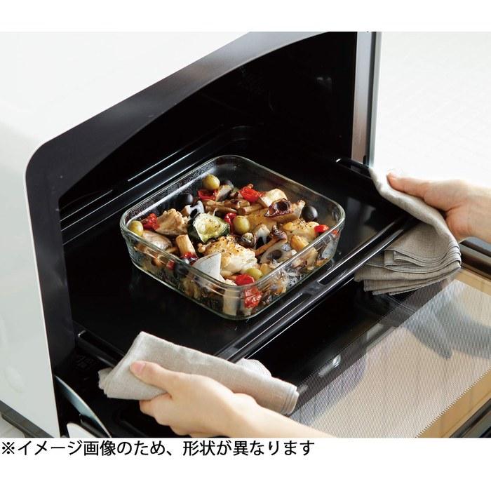 iwaki Oven Toaster Dish Basic Series 240x145x35mm 700ml KBC3850 BC3850 Clear, L Size