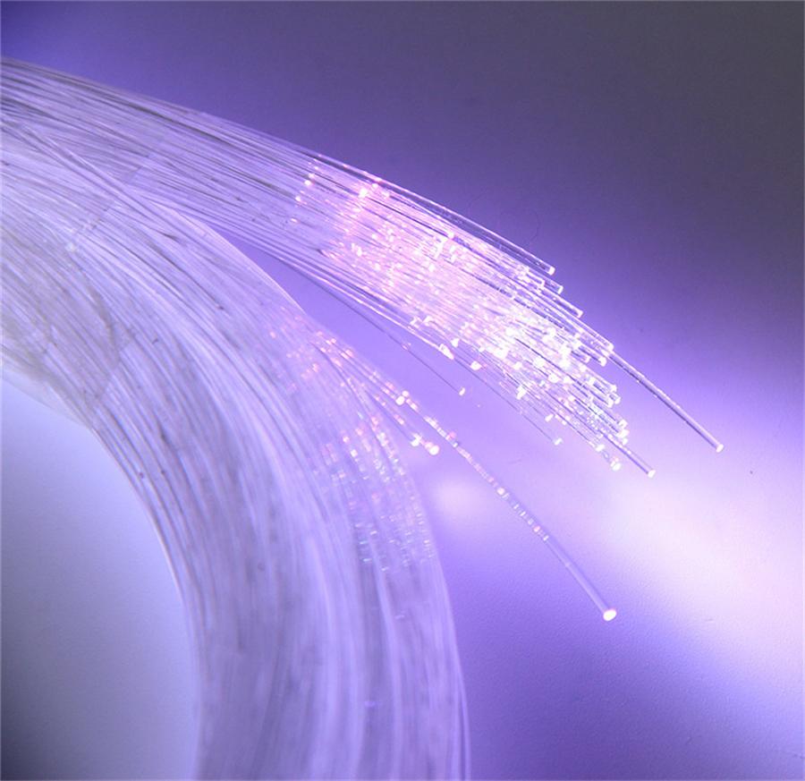 100 Pcs 0.75mmx3M End Glow Plastic Fiber Optic Cable Auto Car Ceiling Star Light