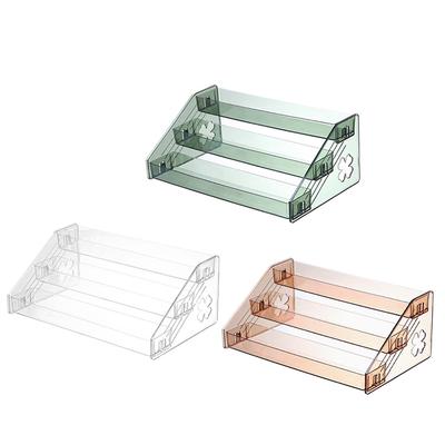 Plastics 3 Layers Nail Polish Display Stand Cosmetic Display Rack Holder High-Capacity Essential Oil Bottle Organizer Storage