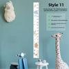 2M Height Child Growth Chart Removable Catoon Pattern Height Chart Growth Ruler Wall Hanging Height Measure Ruler