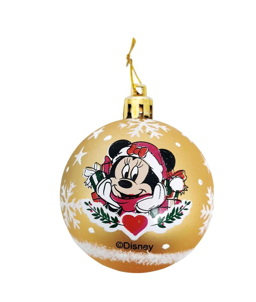Arditex WD14011 DISNEY-Minnie Pack of 6 Christmas Tree Balls Diameter 8cm