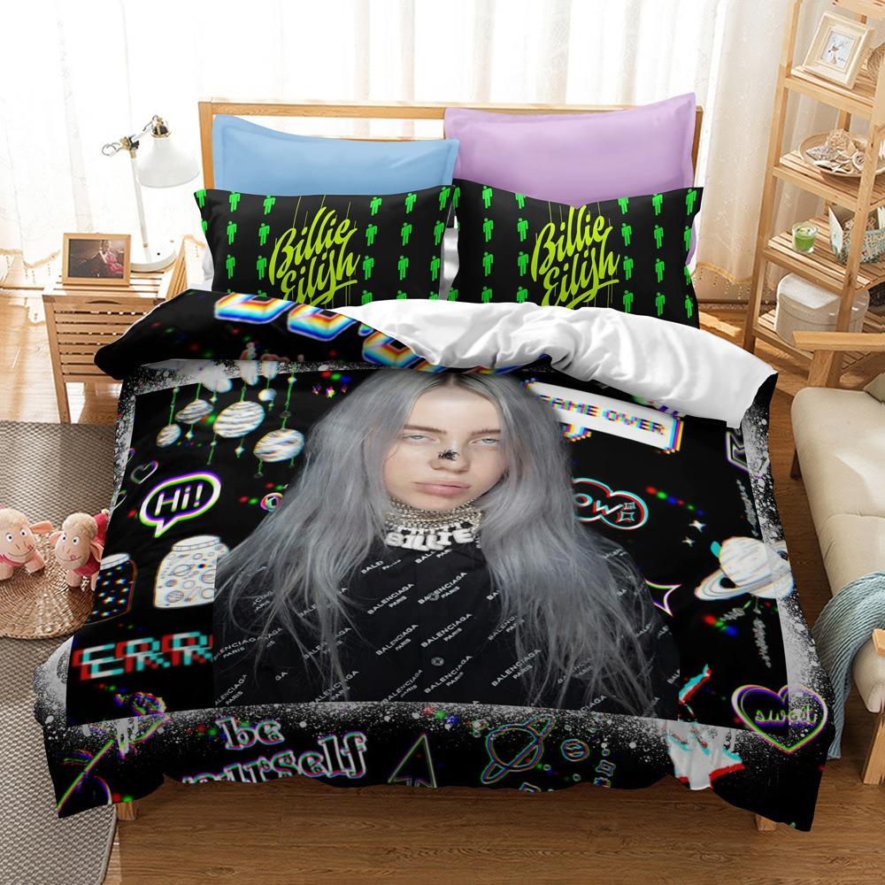 Teens Billie Duvet Cover Set Bedding Set Comforter Cover Machine Washable for Bedroom Decor Children Teens Birthday Gifts