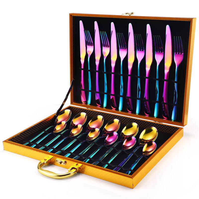 Lin Pan Home Stainless Steel 24-Piece Cutlery Set