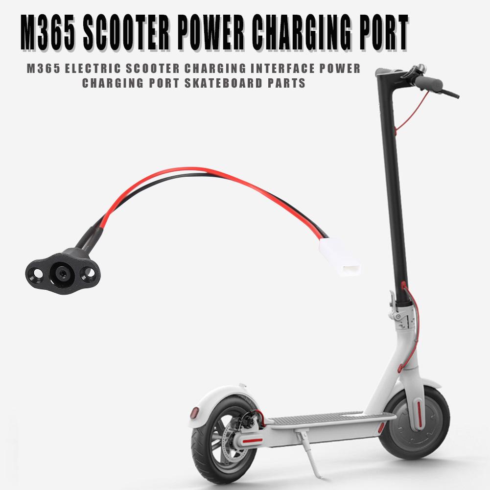 Skateboard Charging Interface ABS Skateboard Power Charging Port M365 Electric Scooter Charging Interface