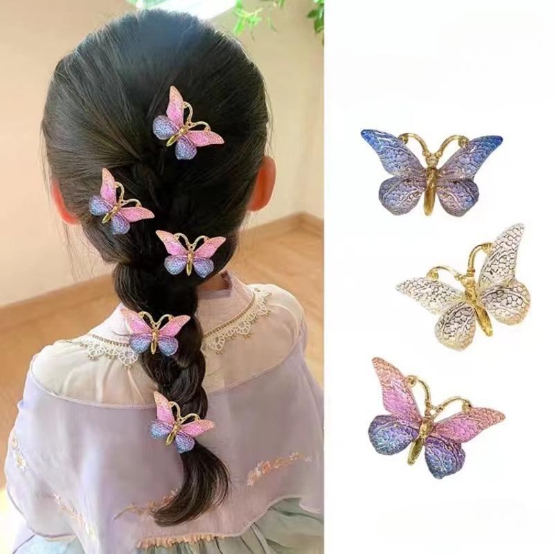 5 Stück Schmetterling Haarnadel Mädchen Haaraccessoires