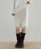 RE L [2Nd] Veya Lace Midi Skirt (Cream)