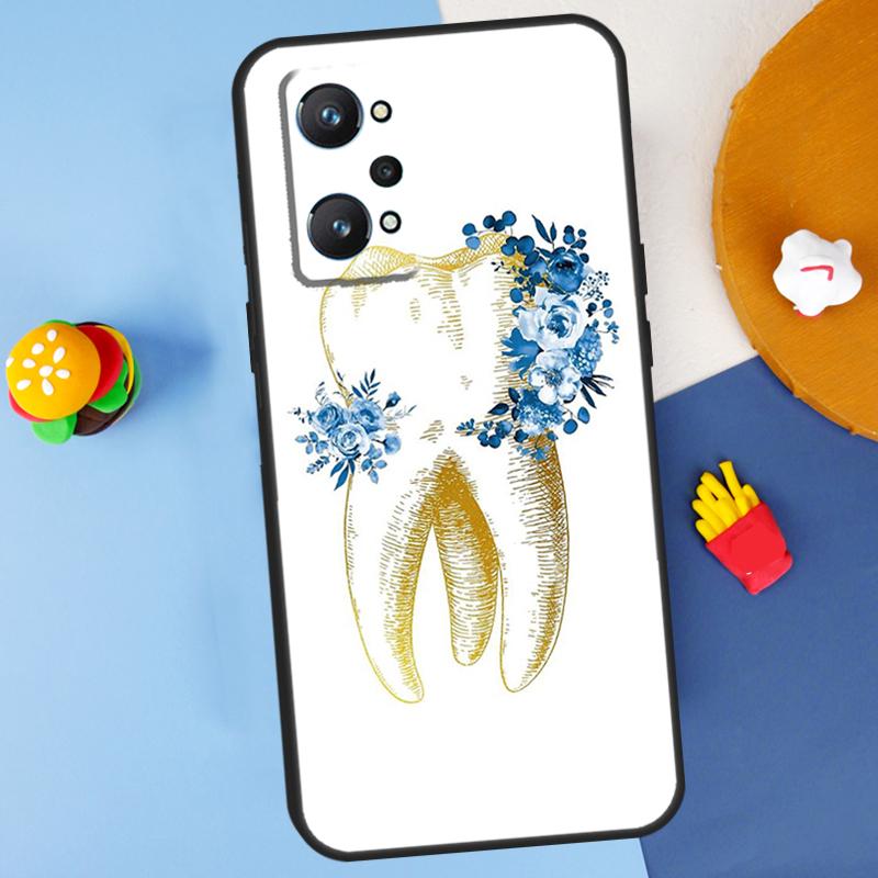 Cute Tooth Dentist For Realme 11 10 12 13 14 Pro Plus GT 5 6 6T GT7 Pro C61 C53 C51 C21Y C25S C55 C67 C75 Case