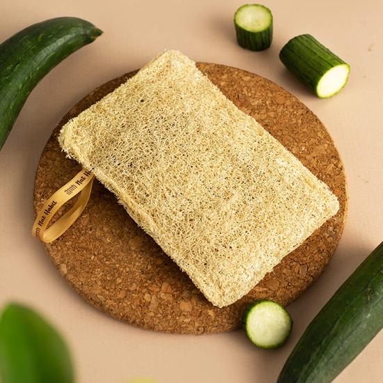 Nat Habit - De Volta aos Segredos Naturais - Bucha de Banho Natural Seca ao Sol Nat Habit | Esponja Corporal e Esfoliante para Homens e Mulheres