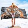 Oversized Beach Towel Pool Towels Microfiber Quick Dry Swim Towel Blanket Large Microfiber Sand Free Beach Towels Tiger Print