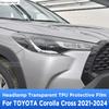 For TOYOTA Corolla Cross -2024 Car Exterior Headlight Anti-scratch Front Lamp Transparent TPU Protective Film Accessories