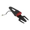 Waterproof Motorcycle Rear Mudguard with 12V LED Brake Light Easy Install Universal Bracket for road Adventures