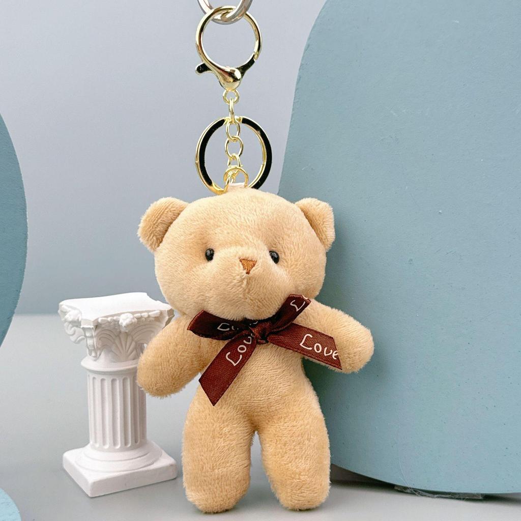 Portachiavi Ciondolo Tuta Peluche Orsacchiotto - Piccolo Giocattolo Regalo