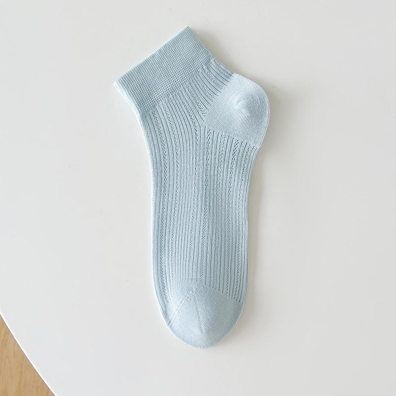 Female Summer Thin Mesh Breathable Sweat Absorption Lovely Small Fresh Boneless Short Tube Cotton Socks