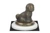 Bichon Frise, Bichon Tenerife, Bichon a poil frise - dog figurine, figure on a white base, trophy for Art-Dog dog show exhibition
