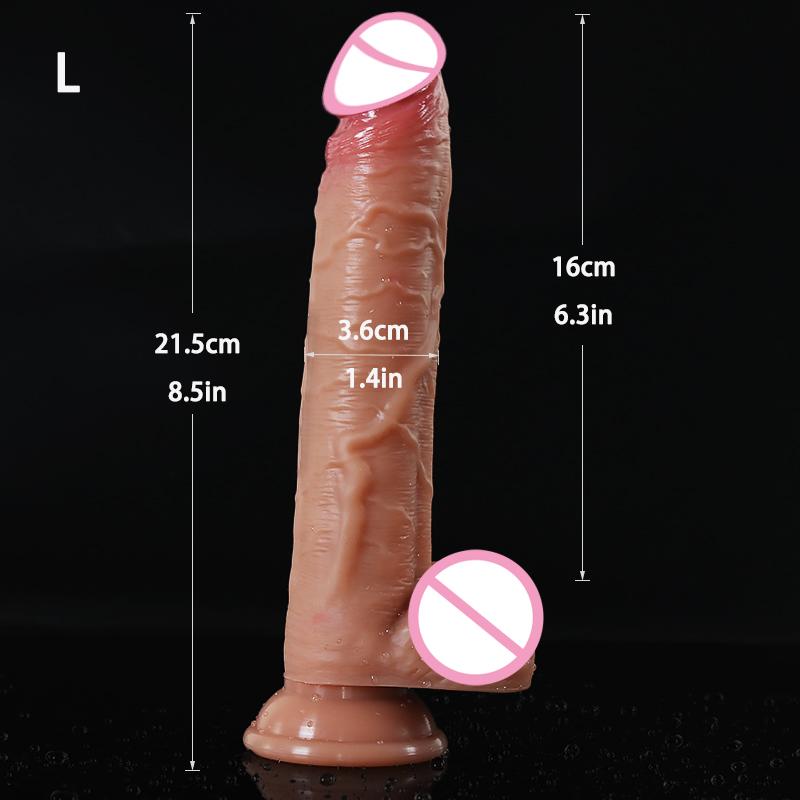 Realistic Silicone Huge Dildo Sex Toy For Women With Thick Glans Powerful Suction Cup Stiff Cock Big Penis Real Dong