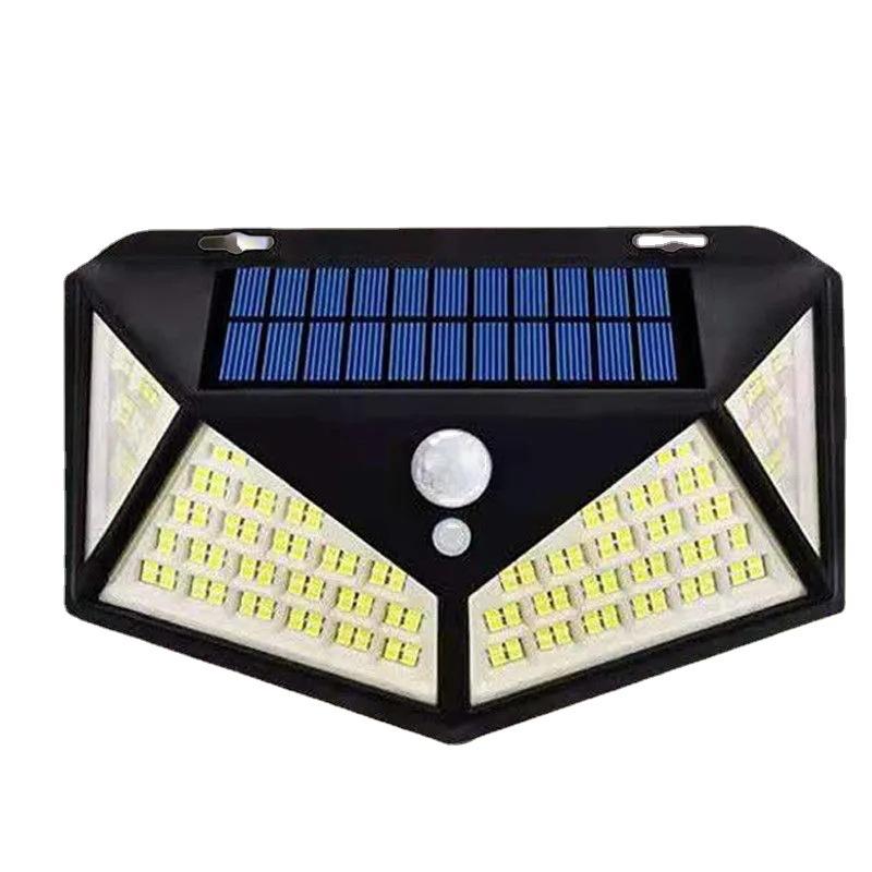 333 LEDS Dış Mekan Güneş Işıkları Hareket Sensörü Güçlü Led Lamba Spot Güneş Işığı Enerji Dış Bahçe Duvar Dekoru Için Su Geçirmez