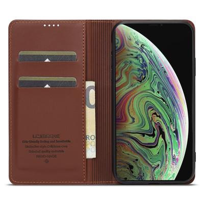 Seria LC.IMEEKE L1 dla iPhone XS Max Etui PU Skórzane Portfel Stojak Ochronne Etui na Telefon