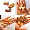 100 Pieces Miniature Food Drink Bottles Toys Dollhouse Pretend Play Kitchen Cooking Game Party Accessories Toys Hamburger Cake Pizza Doll House