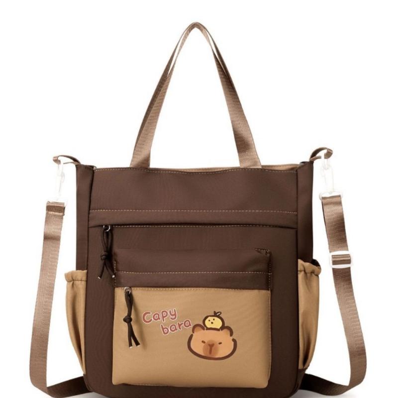 Capybara School Backpack Children School Bags Set Casual 3pcs Daypack Teens Girls Shoulder Bag Book Bag Schoolbag Kids Backpack
