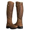 Bottes en cuir à tige haute et bout rond plat pour femmes grandes tailles automne/hiver 2021