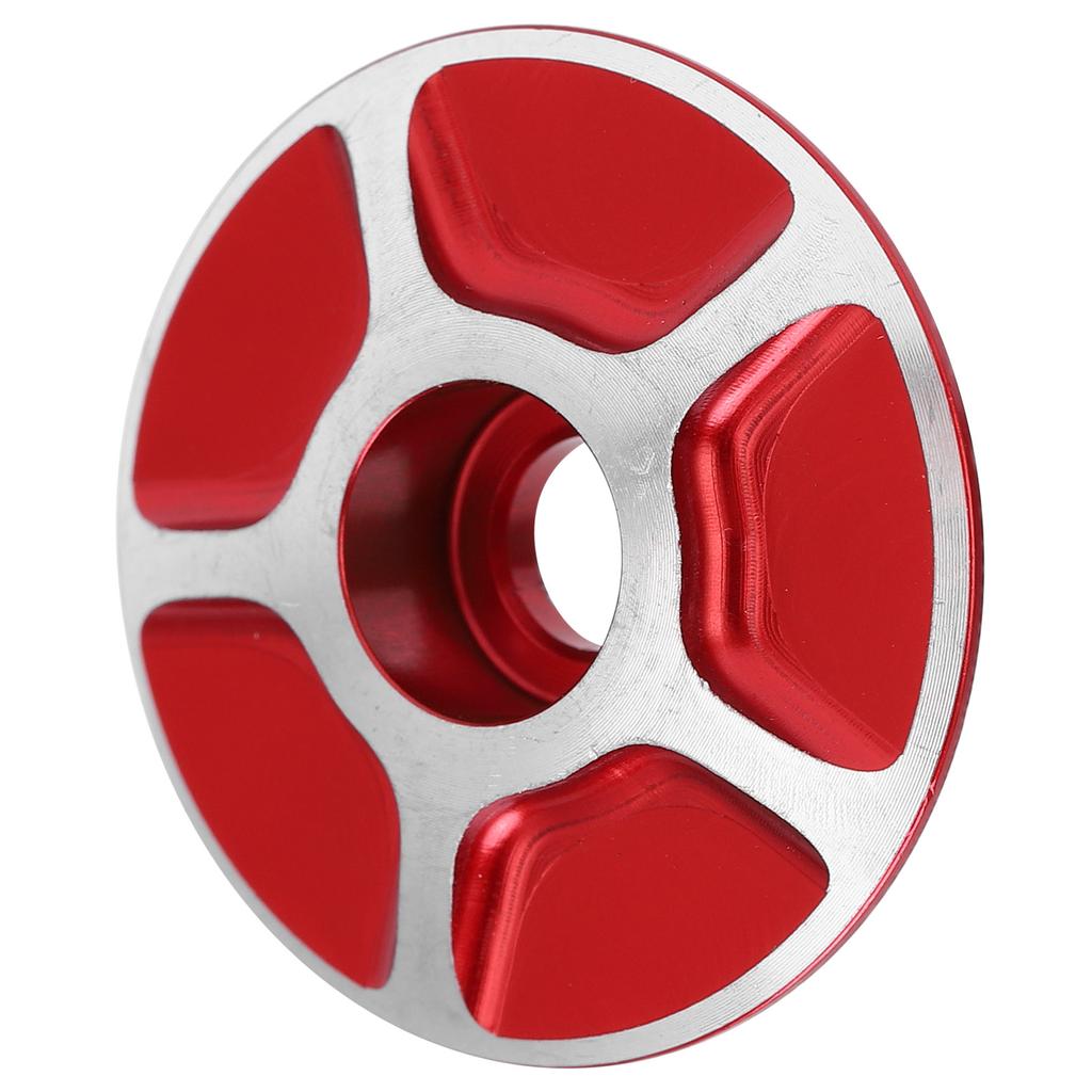 Bicycle Front Fork Headset Cover Replaceable Lightweight Mountain Road Bike Stem AccessoriesRed