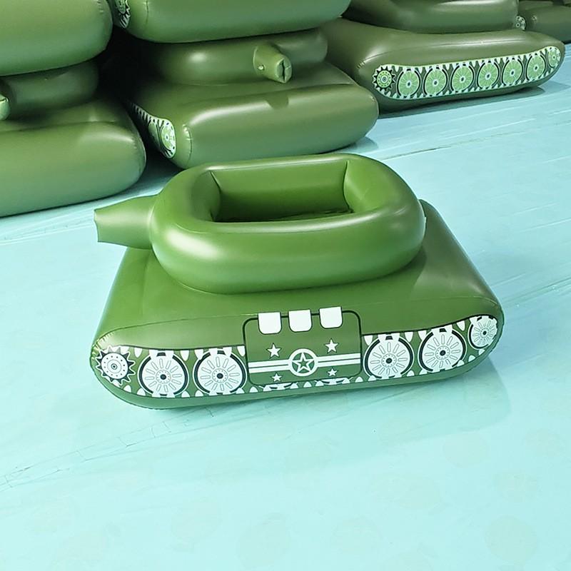 PVC inflatable tank water spray truck water battle water spray toy pool water play water gun floating row S армия зеленый