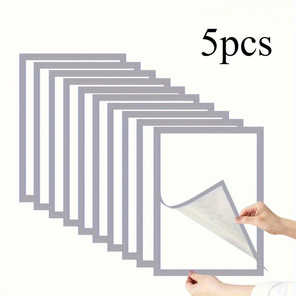 A4 Magnetic Picture Frames-Self-Adhesive Wall Mount for Diamond Art, Posters, Certificates, Maps & Stamps, Vertical Orientation.