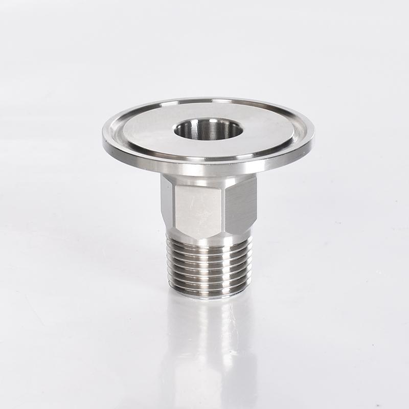 1/2" 3/4" 1" 1-1/4" 1-1/2" 2" BSPT Male 1.5" 2" 2.5" Tri Clamp Hex Nut Coupler SUS304 Stainless Sanitary Connector Homebrew