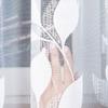 Martyna - Tenda Jacquard Pronta con Orlo Dritto - 400X160 Cm - Bianco