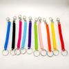 Portable Coil Springs Keychain Handmade Bag Ornament Gym Key Holder Hanging Ornament Suitable for Party Everyday Use