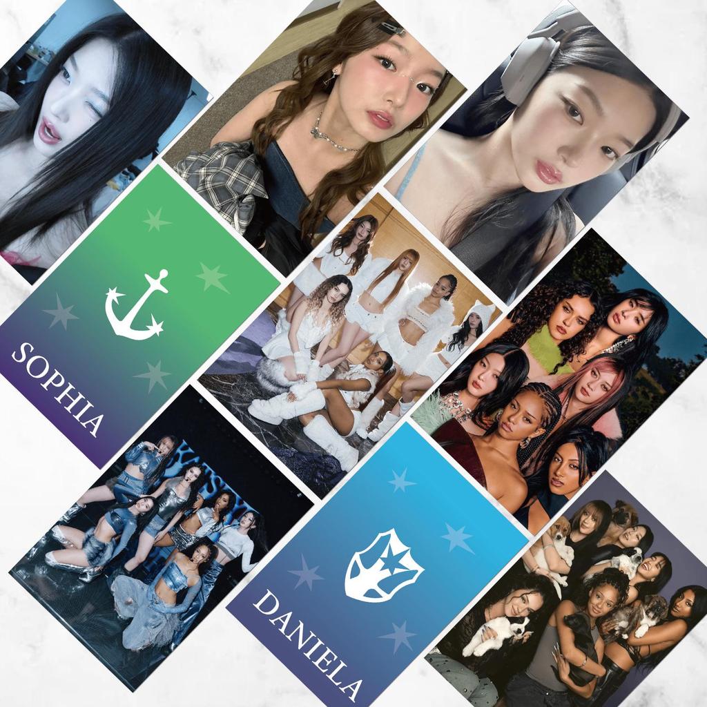 55 Katseye Laser Photocards: Korean Girl Group Photo Album Fan Merchandise