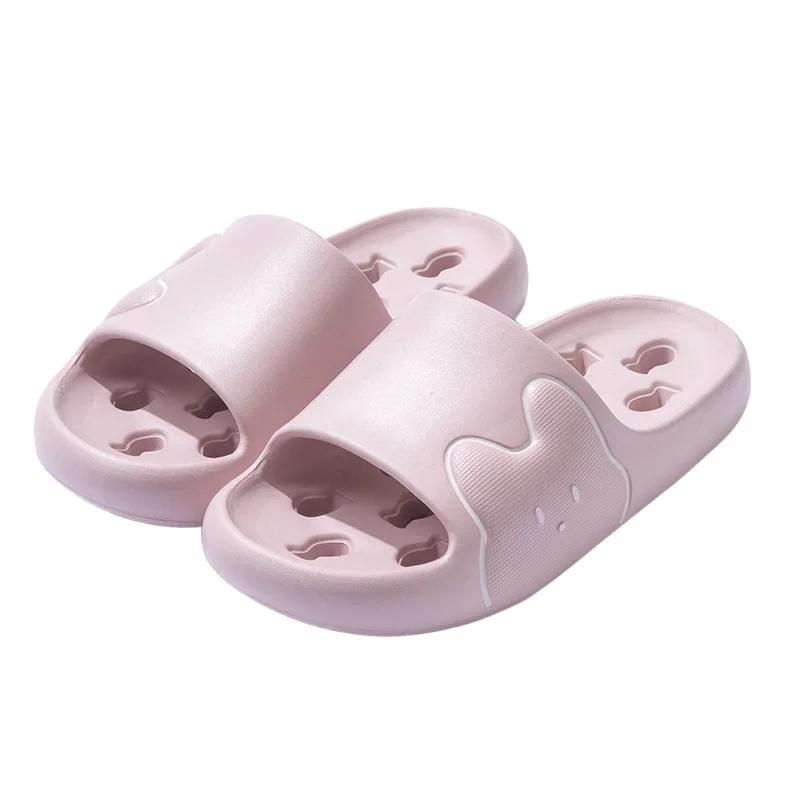 

2025 New Indoor Home Bathroom Shower Anti-odor Slippers for All Seasons Wearable in Summer 38-39 рожевий
