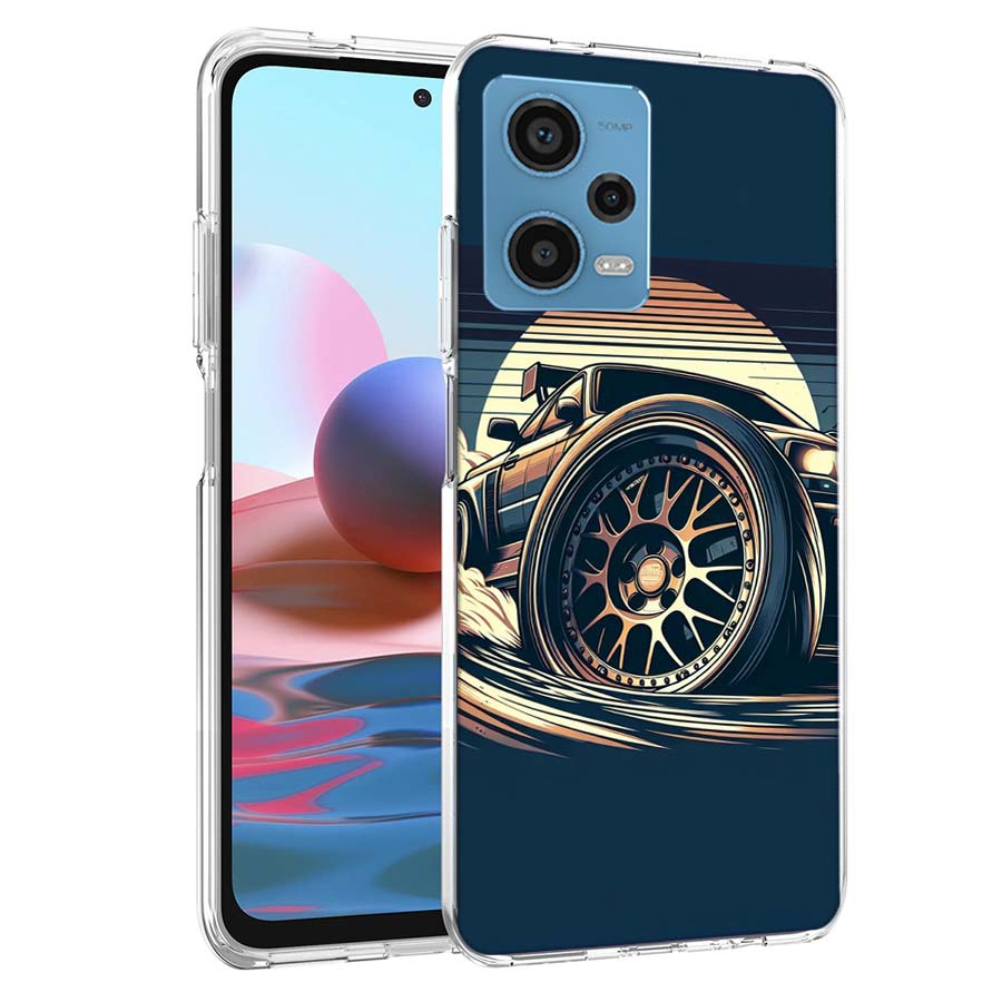 Drift-Modifikation von Autoreifen Hobby Handyhülle Für Redmi Note 13 12 14 15 Pro Plus 13R 11 11T 11E 11S 10 Pro 10S 9 9S Hülle