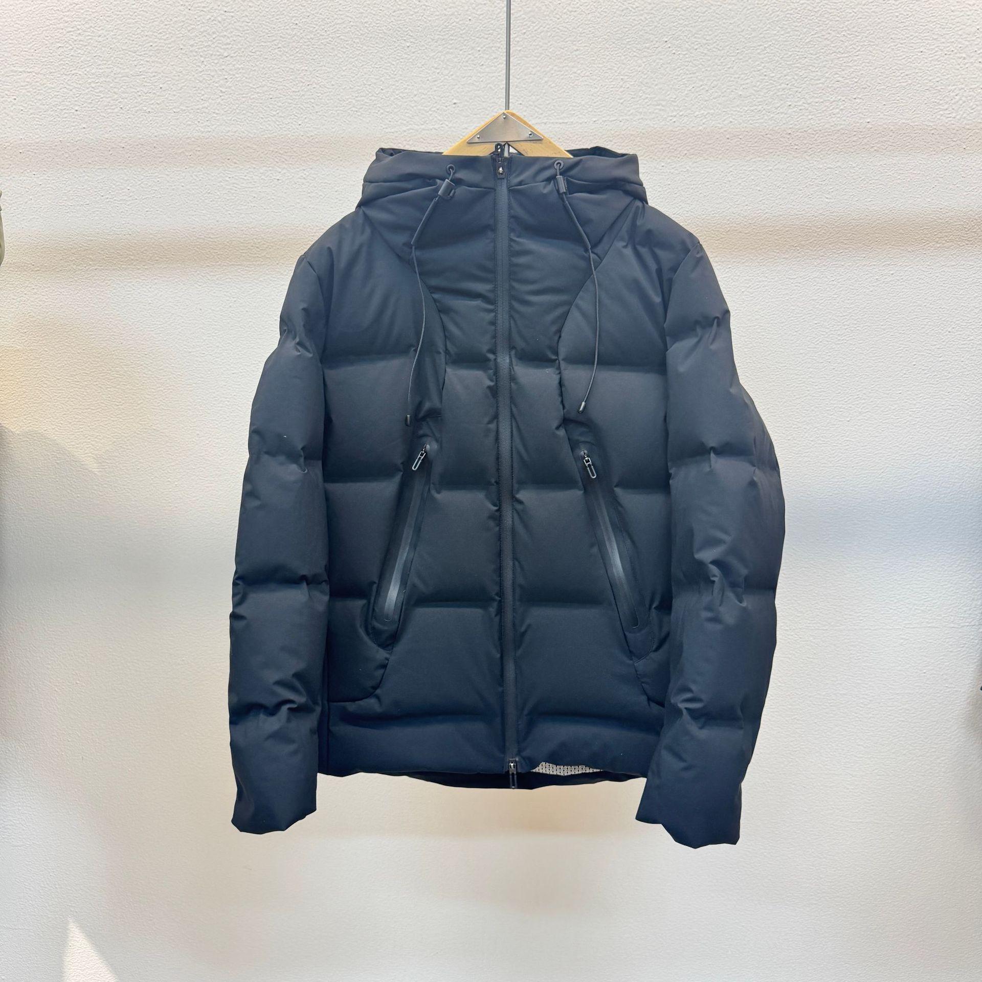 2025 Unisex Short Hooded Workwear Jacket: Three-Color, 90% Down XXXL