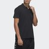 adidas T Shirts Men's Black Crew Neck Moderate Straight Fit FM5418