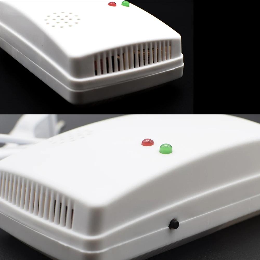 Combustible Gas Alarm Sensor Gas Leakage Detector EU Plug Standalone Natural/Liquefied Gas Leak Detector For Home Security