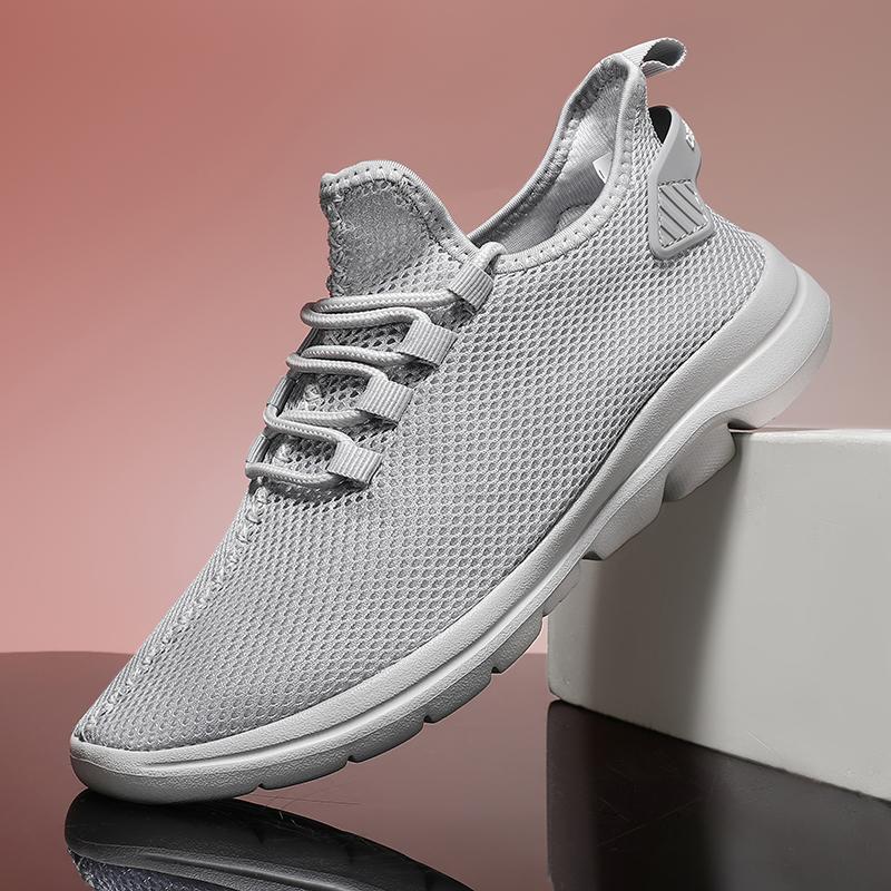 Men Running Shoes Bis Size Classic Flat Mesh Comfortable Jogging Shoes Lightweight Gym Sports Shoes 2025 New Sneakers for Men