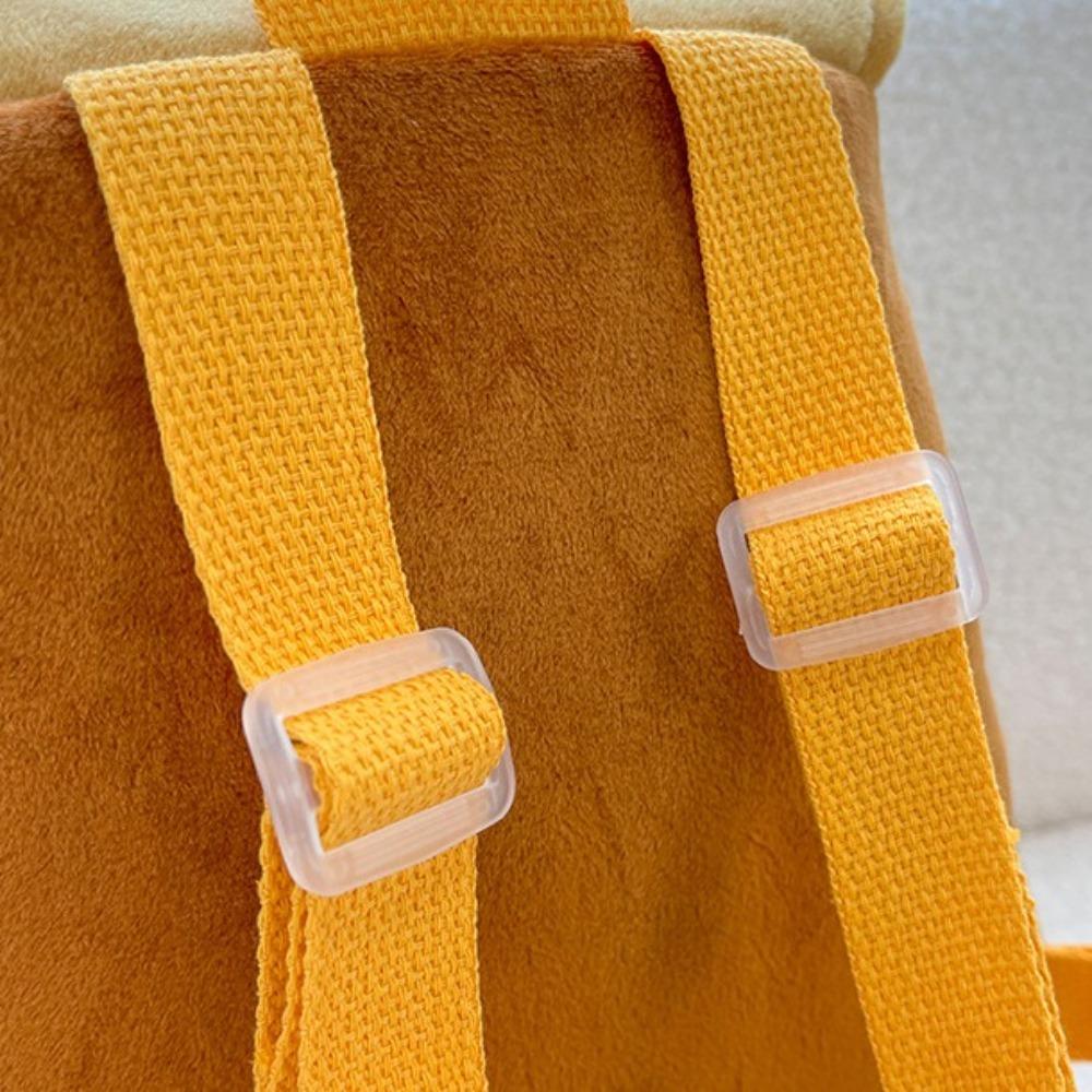 Adjustable Hamburger Backpack Large Capacity Travel Backpack Creative Drawstring School Bag  Kids