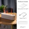 Kreativer Kamin-Luftbefeuchter, wasserloser, automatisch abschaltender Aroma-Diffusor für ätherische Öle mit LED-Licht und Fernbedienung als Geschenk für zu Hause