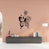 Butterfly Woman Metal Wall Art Floral Decor Line