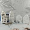 Detailed Canal House Models Easy To Use Canal House Shaped Ornament Molds for Artistic Plaster Decorations